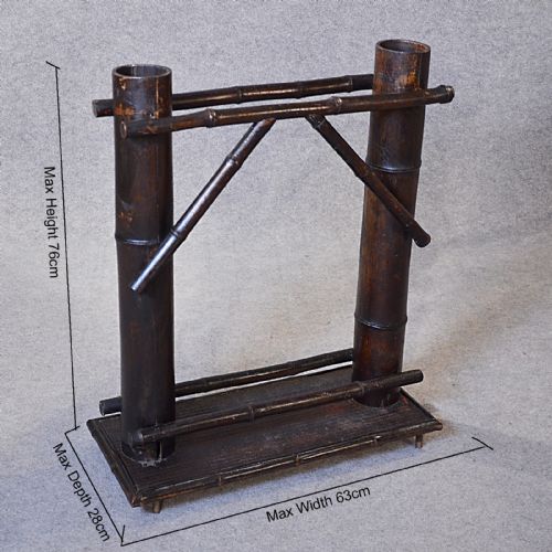 fig 1. Antique Stick Umbrella Hall Stand Bamboo 19th Century Oriental Victorian c1850