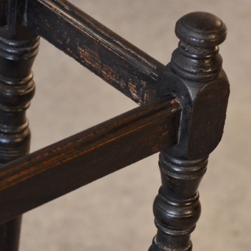 fig 2. Antique Stick Umbrella Hall Stand Quality Oak English Victorian Turned Leg c1880
