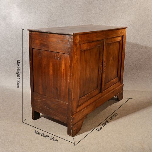 fig 1. Antique Elm Cabinet Cupboard Sideboard Dresser Quality Country Character c1800