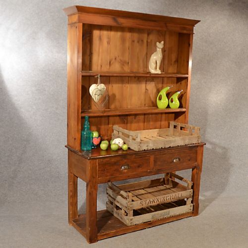 Pine Dresser Welsh Country Kitchen Display Plate Rack