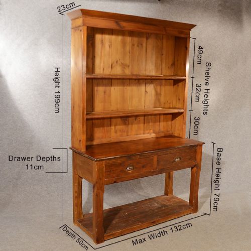 fig 1.  Pine Dresser Welsh Country Kitchen Display Plate Rack