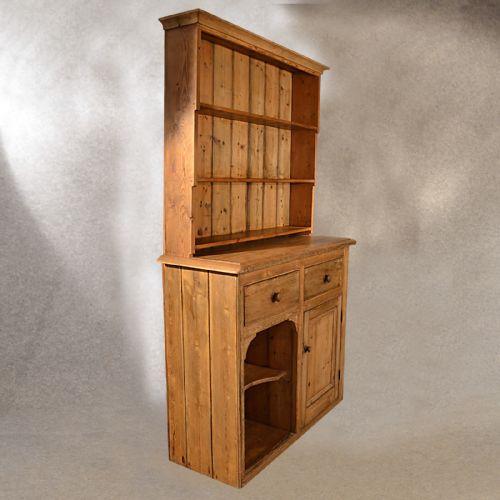 fig 3. Antique Victorian Pine Dresser Quality English Country Kitchen Display c1850
