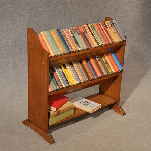 Antique Bookcase Book Stand Library Rack Solid English Oak Victorian C1900