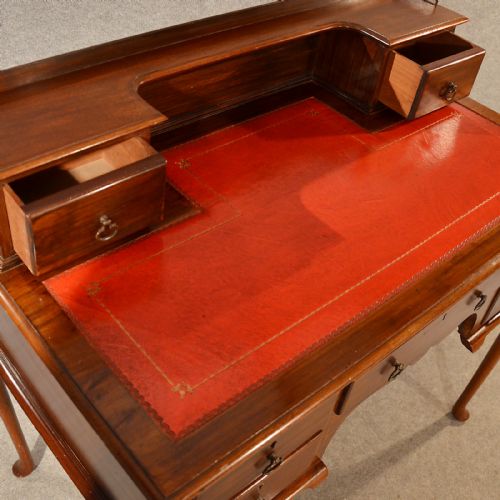 fig 3. Antique Bureau Writing Study Desk Leather Top Quality English Victorian c1900