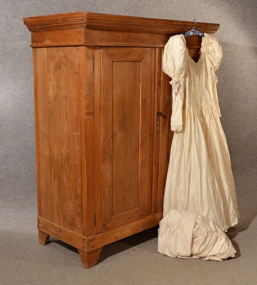 Antique Cabinet Cupboard Bookcase Wardrobe Linen Press French Cherry C1900