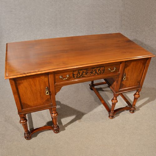 fig 2. Antique Desk Study Office Library Table Quality Victorian English Walnut c1900