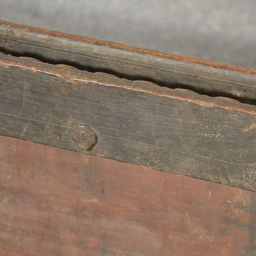 fig 3. Antique Dining Table Walnut Iron Bound 17th Century