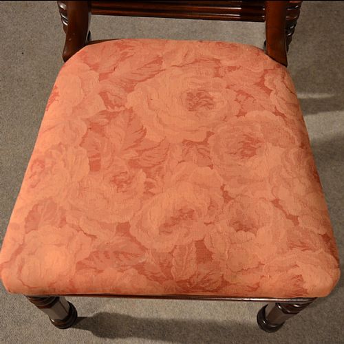 fig 2. Antique Set Dining Chairs William IV English Late Regency Quality Mahogany c1835