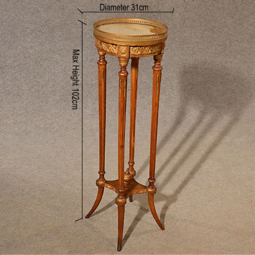 fig 1. Antique Jardiniere Lamp Stand Torchere Marble & Gilt Metal Quality French c1870