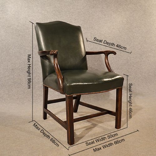 fig 1. Antique Leather & Oak Study Desk Office Chair Quality English Edwardian c1910