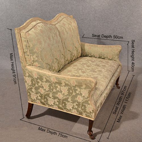 fig 1. Antique Sofa Small Couch Settee Love Seat Top Quality English Victorian c1870