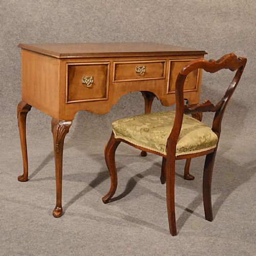 fig 2. Antique Desk Study Office Library Table Quality Edwardian English Walnut c1910