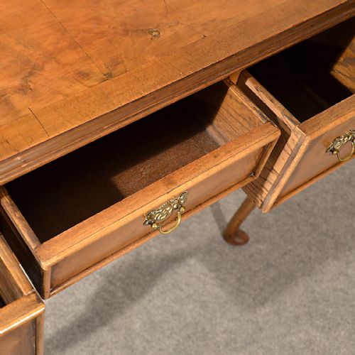 fig 3. Antique Desk Study Office Library Table Quality Edwardian English Walnut c1910