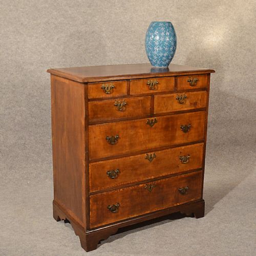 Antique Chest of Drawers Tallboy Quality English Oak 8 Drawer Georgian C1800