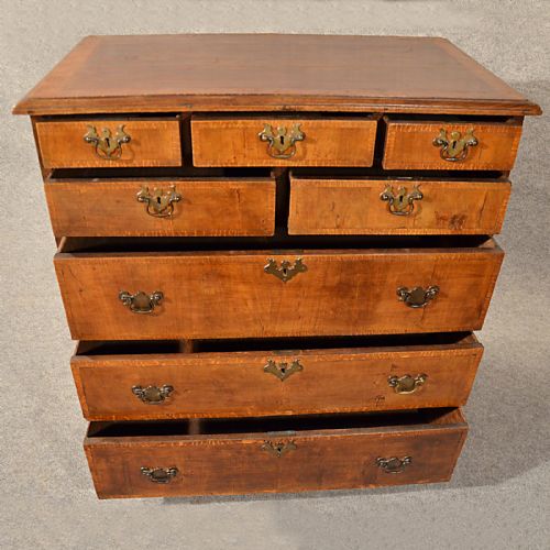 fig 3. Antique Chest of Drawers Tallboy Quality English Oak 8 Drawer Georgian c1800