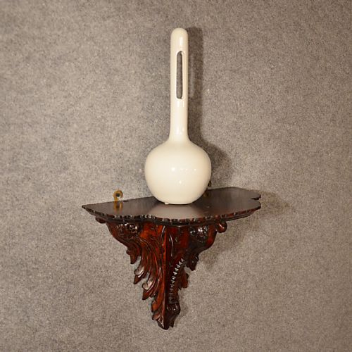 Antique Wall Shelf What Not Display Victorian Ornate Carved Mahogany Stand C1900