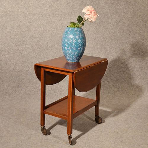Antique Oak Serving Side Table Tea Trolley Butler Serving Buffet Edwardian C1910