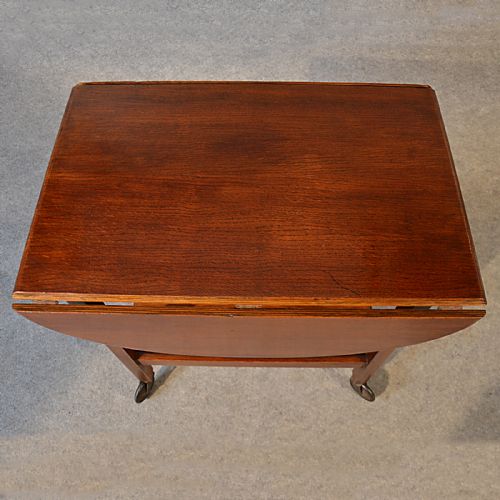fig 3. Antique Oak Serving Side Table Tea Trolley Butler Serving Buffet Edwardian c1910