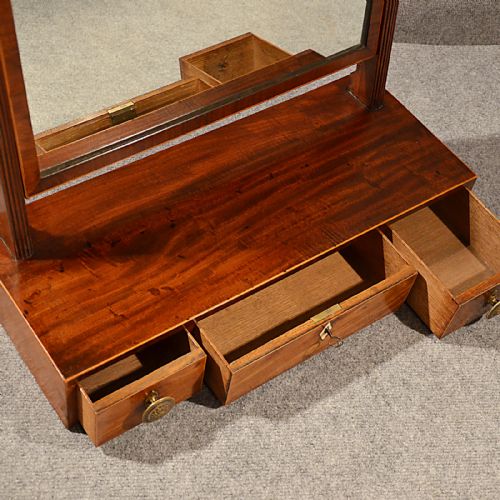 fig 2. Antique Georgian Mirror Dressing Vanity Swing Toilet English Jewelry Box c1800