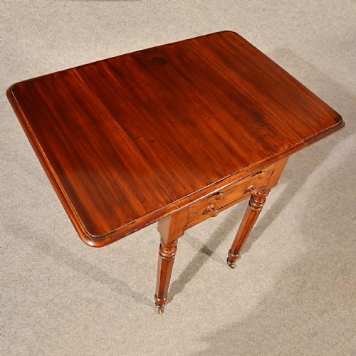 fig 2. Antique Table Lamp Occasional Side Work Wine Fine Pembroke English Regency c1830