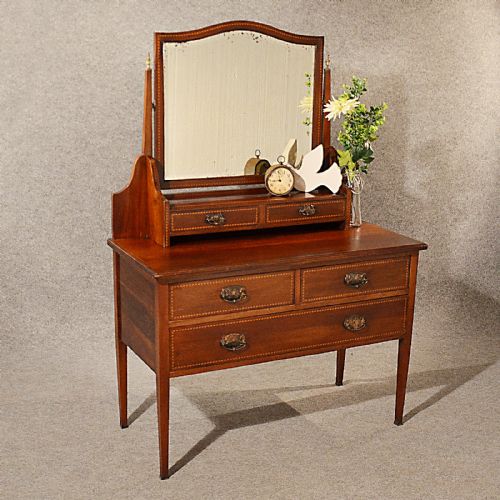 Antique Dressing Table Chest of Drawers Maple & Co Quality English C1910