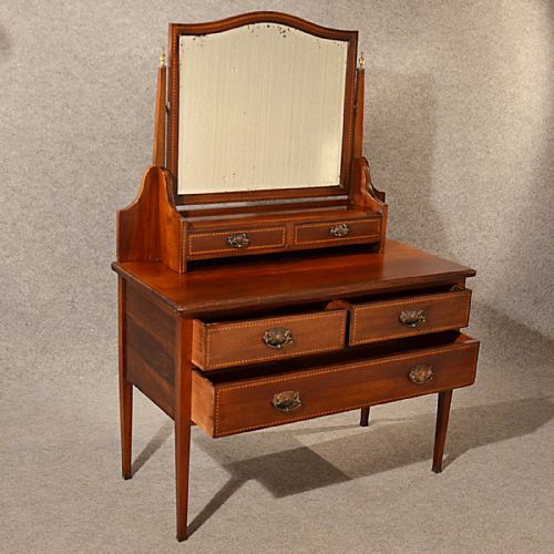 fig 2. Antique Dressing Table Chest of Drawers Maple & Co Quality English c1910