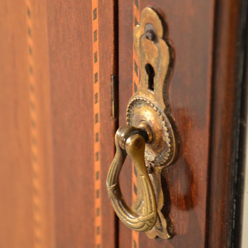 fig 3. Antique Wardrobe Armoire Mirror Door Maple & Co Quality English Mahogany c1910