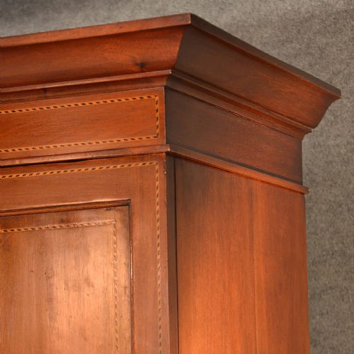 fig 4. Antique Wardrobe Armoire Mirror Door Maple & Co Quality English Mahogany c1910