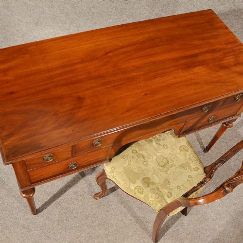 fig 2. Antique Writing Desk Study Table Quality Fine Walnut Victorian English c1900