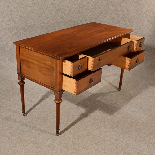 fig 3. Antique Writing Desk Study Table Quality Fine Walnut Victorian English c1900