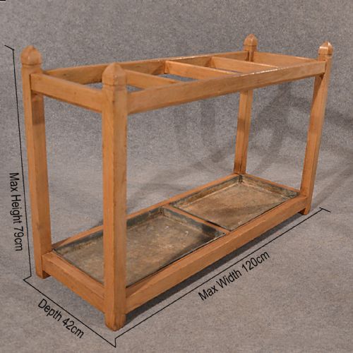 fig 1. Antique Umbrella Stick Hall Golf Club Bag Stand Large 4' English Victorian c1900