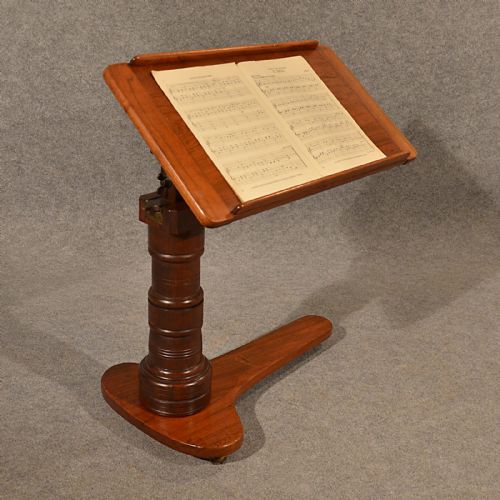 fig 3. Antique Reading Music Stand Lectern Writing Table Walnut English Victorian c1870