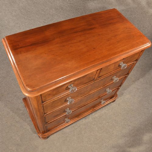 fig 2. Antique Chest of Drawers Mahogany Tallboy Fine Quality English Victorian c1860