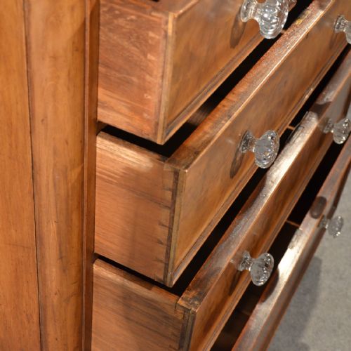 fig 3. Antique Chest of Drawers Mahogany Tallboy Fine Quality English Victorian c1860