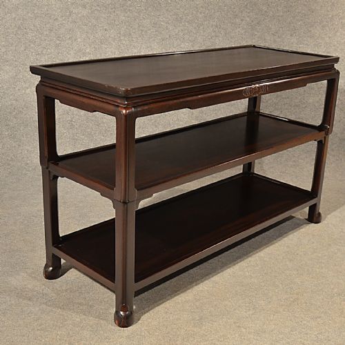 fig 2. Antique Buffet Serving Narrow Table Sideboard Mahogany English Victorian c1880
