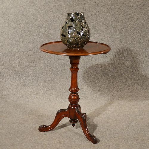 Antique Table Lamp Occasional Side Tripod Wine Fine English Victorian C1880