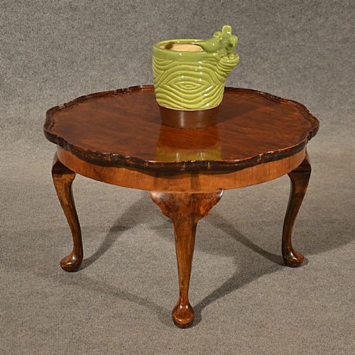 Antique Coffee Table Low Sofa Magazine Occasional Walnut Edwardian English C1910