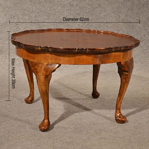 fig 1. Antique Coffee Table Low Sofa Magazine Occasional Walnut Edwardian English c1910