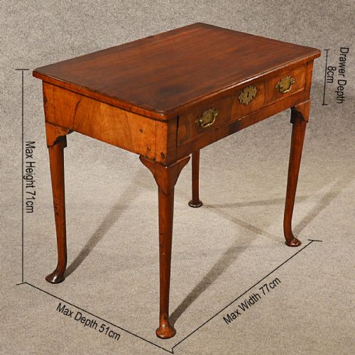 fig 1. Antique Walnut Lowboy Table Desk Sofa Side Hall Quality English Georgian c1750