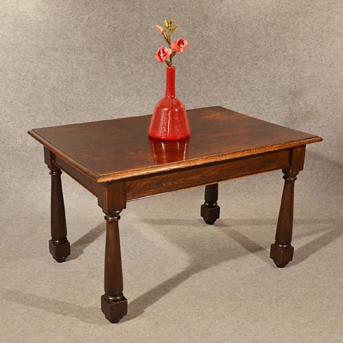 fig 3. Antique Oak Dining Kitchen Table 4 Seater Quality English Late Victorian c1900