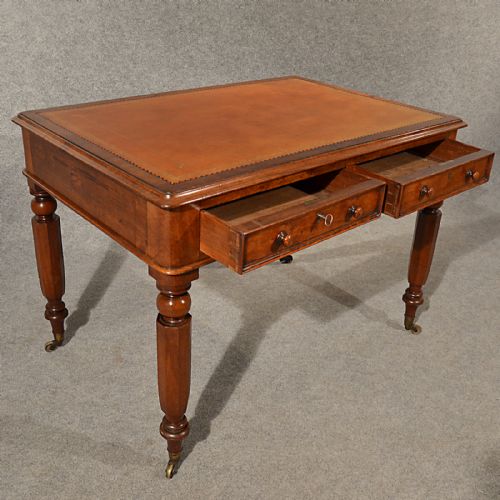 fig 2. Antique Desk Leather Top Quality Library Writing Table William IV English c1835