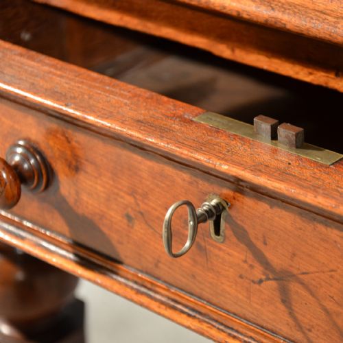 fig 3. Antique Desk Leather Top Quality Library Writing Table William IV English c1835