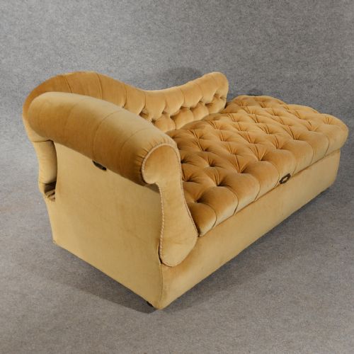 fig 2. Antique Chaise Longue Day Bed Sofa Couch Settee Ottoman English Victorian c1880