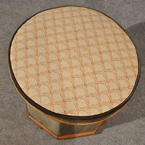 fig 3. Antique Ottoman Stool Dressing Storage Box Seat Quality English Victorian c1880