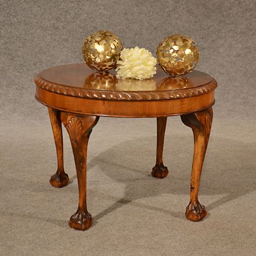 Antique Coffee Table Low Sofa Magazine Occasional Walnut Edwardian English C1910