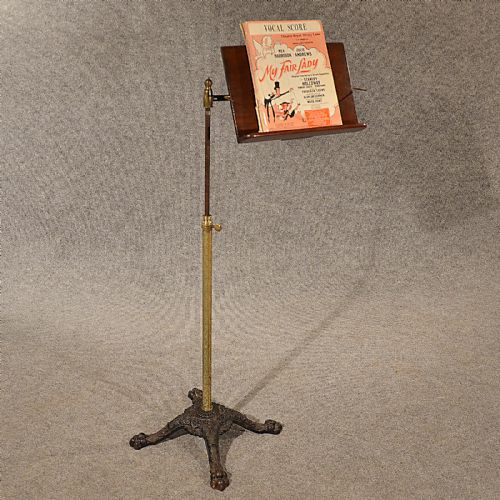 Antique Reading Music Book Stand Lectern Musicians Table English Victorian C1870