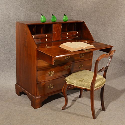 Antique Bureau Writing Study Desk Fine Quality Mahogany English Georgian C1800