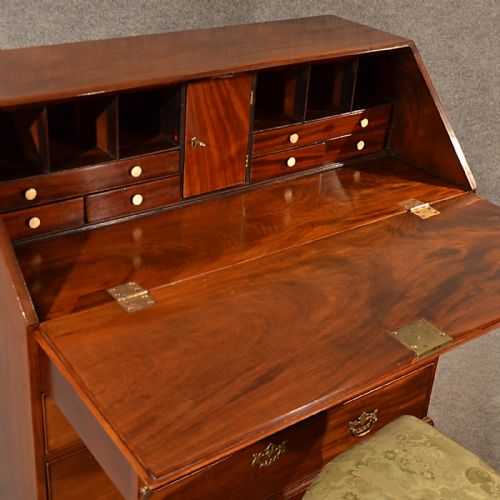 fig 2. Antique Bureau Writing Study Desk Fine Quality Mahogany English Georgian c1800