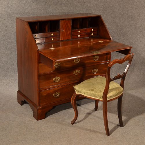 fig 3. Antique Bureau Writing Study Desk Fine Quality Mahogany English Georgian c1800