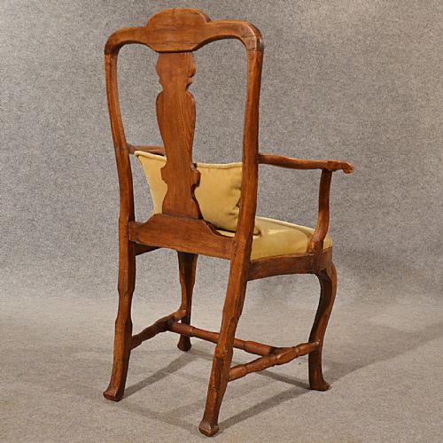 fig 3. Antique Oak, Ash & Elm Study Desk Elbow Chair Large Wide Quality Armchair c1800